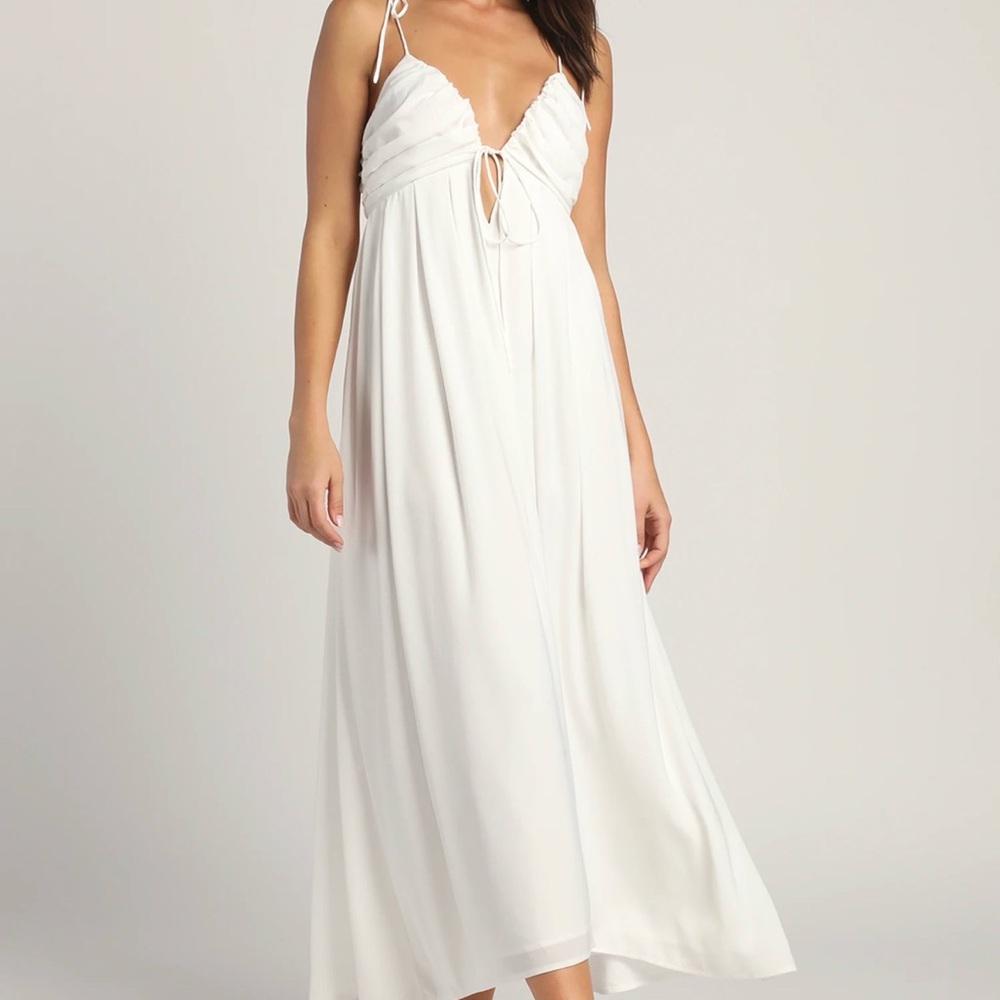 Lulu's White Maxi Dress